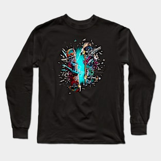 skateboard destroyed Long Sleeve T-Shirt